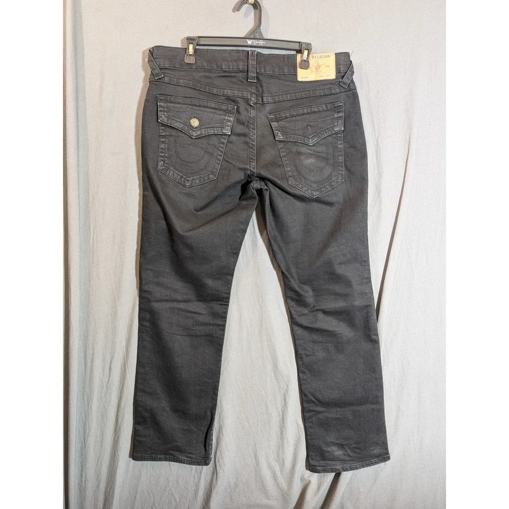 True Religion Mens Jeans Dark Wash Straight Leg Size 36 Pakistan Made‎